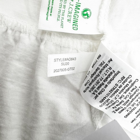 J Crew Womens XXS White Re-Imagined Tiered Ruffle Sleeve Dress - Picture 5 of 5